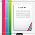 Bright Background with Multicolor Bands and Sample Text